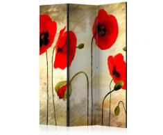 Paravento 3 Pannelli - Golden Field Of Poppies 135x172cm Erroi