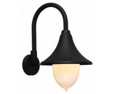 Lampada Lanterna Da Parete 100w Bauer Parigi Nera