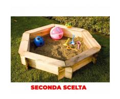 Sabbiera Da Esterno 150x150x30 Cm In Legno Di Pino Di Svezia Taini Tuttifrutti Seconda Scelta