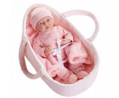 Bambola Bebè Neonato In Culla 39cm Jc Toys