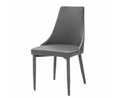 Sedia New Plana Cenere In Eco Pelle Nuzzi
