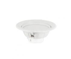 Faretto Incasso Tondo Alluminio Bianco Cartongesso Led 20 Watt Luce Naturale Intec Inc-exige-20w