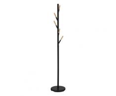 Appendiabiti Da Terra Ø30x173 Cm In Acciaio Motti Tree Nero
