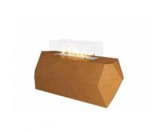 Camino A Bioetanolo Da Pavimento 110x45 Cm Ruiz Incorten Small Marrone
