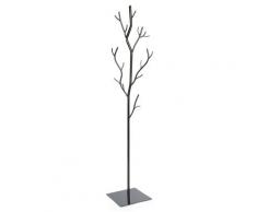Appendiabiti Da Terra 33x33x178 Cm In Ferro Battuto Vasconi Salice Nero