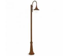 Lampada Palo Alto Per Giardino Colore Ruggine Per Esterno Linea Deluxe Livos