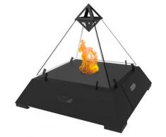 Camino A Bioetanolo Da Pavimento A Piramide 74,2x62,3 Cm Vannini Las Vegas Nero