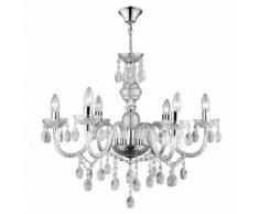 Lampada Da Soffitto 240w In Vetro Cristallo Rizzetti