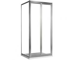 Box Doccia Angolare 70x80 Cm 2 Ante Battenti In Cristallo Trasparente 4mm H198 Fosterberg Maribo Duo