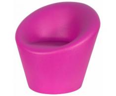 Poltrona Da Giardino 88x80x85cm In Polietilene Vanossi Happy Lilla