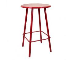 Tavolino Bar Da Giardino In Alluminio Tondo Ø66x105cm Adami Las Vegas Rosso