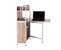 Scrivania Da Ufficio Angolare Per Computer Estraibile In Legno Mdf Benzoni