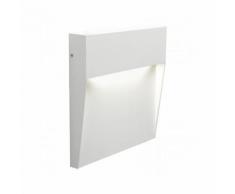Faretto Segnapassi A Semi Incasso Da Esterno A Led Grande Sovil Geo Square Bianco