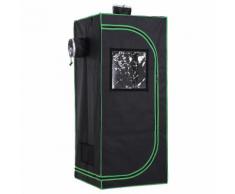 Tenda Coltivazione Idroponica Grow Box 60x60x140 Cm Con Cerniere Luci Illuminazione Miozzi Mylar