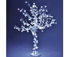 Albero Di Natale Luminoso Con 384 Led Bianco Freddo H150cm Adami Ciliegio