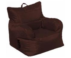 Poltrona Pouf In Poliestere Avalli Oxford Marrone