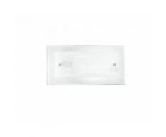 Applique Rettangolare Vetro Cornice Decoro Quadri Lampada Da Parete Classica E27 Ambiente I-musa/ap