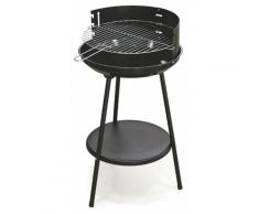 Barbecue A Carbone Carbonella Rotondo Ø42 Cm Soriani Sun-day Nero