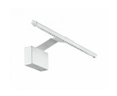 Applique Lampada Bagno Alluminio Bianco Goffrato Led 5 Watt Luce Calda Intec Led-w-alcor/5w