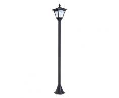 Lampione Da Giardino Led A Energia Solare Nero 120 Cm Miozzi