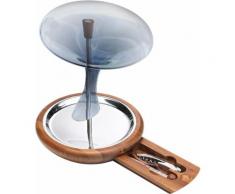 Decanter Vino Con Base E Accessori In Legno E Acciaio Alexander