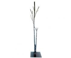 Appendiabiti Da Terra 33x33x180 Cm In Ferro Battuto Vasconi Bamboo Nero