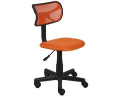 Sedia Poltrona Operativa Da Ufficio In Tessuto Motti Sparky Arancione