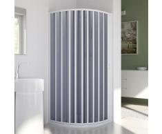 Box Doccia Semicircolare 90x90 Cm 1 Anta A Soffietto In Pvc H185 Dorini