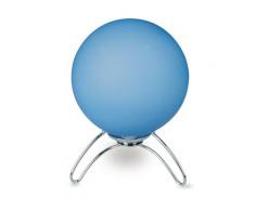 Lampada Da Tavolo Treppiedi Blu Sferica Metallo Vetro Abat Jour Interno Moderno E14 Ambiente I-192/00600