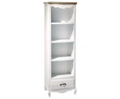 Mobile Libreria 4 Ripiani 1 Cassetto In Legno Adami Country