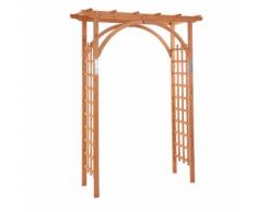 Arco Da Giardino Pergola 160x60x215 Cm In Legno Marrone Chiaro