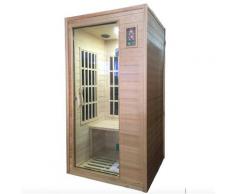 Sauna Finlandese Ad Infrarossi 2 Posti 90x90 Cm In Legno Di Hemlock H188 Vorich Darsena