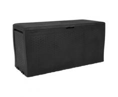 Baule Cassapanca Da Esterno 116,4x44,7x57 Cm In Resina Keter Samoa Antracite