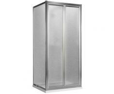 Box Doccia Angolare 90x80 Cm 2 Ante Battenti In Cristallo Opaco 4-6mm H198 Fosterberg Maribo Duo