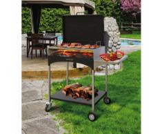 Barbecue A Legna Con Griglia In Acciaio Famur Bk 8 Elite