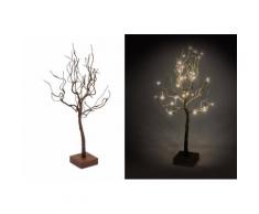 Albero Di Natale Luminoso 32 Led In Carta H53cm Adami Marrone