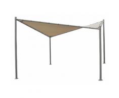 Gazebo A Farfalla 4x4m In Alluminio Telo In Poliestere Kraus Otto Bianco