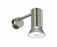 Applique Sopra Specchio Metallo Nikel Lampada Bagno Gu10 Intec Spot-b-gaia