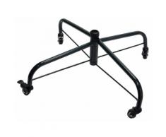 Base Per Albero Di Natale 73 Cm In Metallo Con Ruote Adami Nero