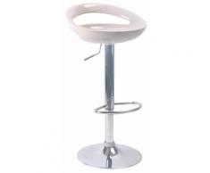 Sgabello Con Alzata A Gas E Seduta Girevole In Abs Motti Seattle Beige Lucido