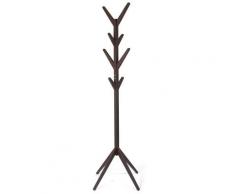 Appendiabiti In Legno Massello 45x45x175 Cm Fumer Arrow Noce