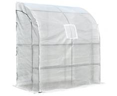 Serra Da Giardino In Acciaio E Polietilene 200x100x215 Cm Miozzi Bianca