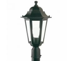 Lampada Testa Palo Diametro 60mm Colore Nero Da Esterno Linea Esagonale Sovil
