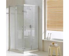 Box Doccia Angolare 70x80 Cm 2 Ante Scorrevoli In Cristallo Trasparente 6mm H198 Fosterberg Odense