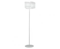 Piantana Decoro Moderno Alluminio Vetro Bianco Lampada Da Terra E27 Ambiente I-imagine-pt