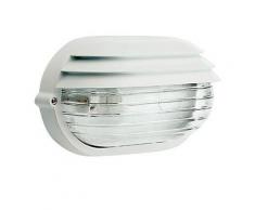 Lampada Applique Ovale Grande Colore Bianco Per Esterno Linea Palpebra Sovil
