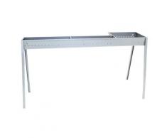 Cuoci Arrosticini Con Barbecue A Carbone 140 Cm Lisa Luxury Milano Grill 100+40