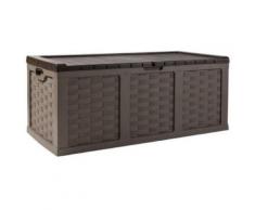 Cassapanca Baule Da Esterno Rettangolare 157x75x63 Cm In Resina Bauer Marrone