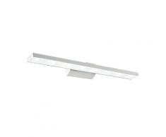 Applique Alluminio Bianco Diffusore Acrilico Lampada Bagno Led 8 Watt Luce Calda Intec Led-w-antares/8w