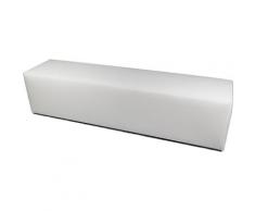Panca In Ecopelle 180x42x44 Cm Avalli Bianca